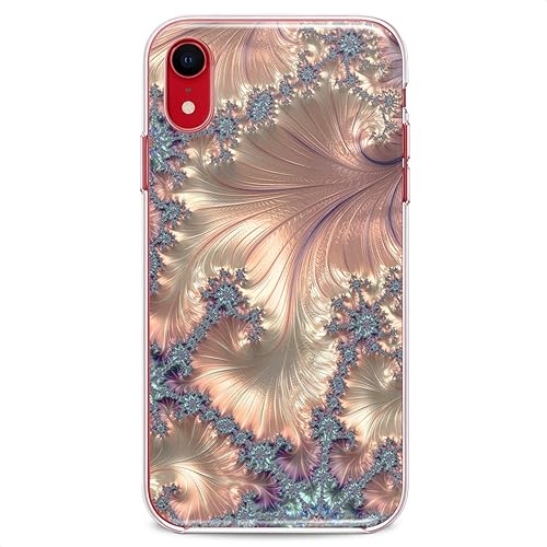 Miniatura 4 de Funda de TPU compatible con iPhone 16e 15 14 13 12 11 Pro Max Plus Mini Xs Xr X 8 7 6 5 SE Cute Art Fractals Golden Clear Phone Impresionante Patrón