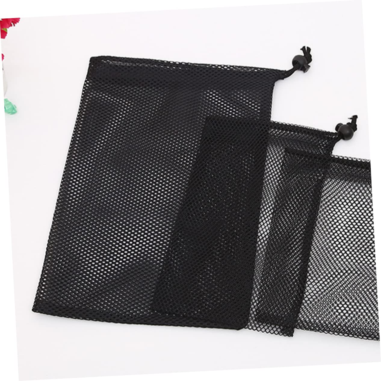 ifundom Borsa A Rete Portaoggetti Corse Netto Stringa Custodia Per Palline Da Golf Di Grandi Dimensioni Borse Per Palline in Rete Maglia Sport Sacchi Nero Poliestere