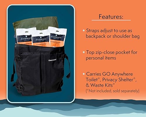 Miniatura 3 de Cleanwaste Mochila de almacenamiento de inodoro GO Anywhere