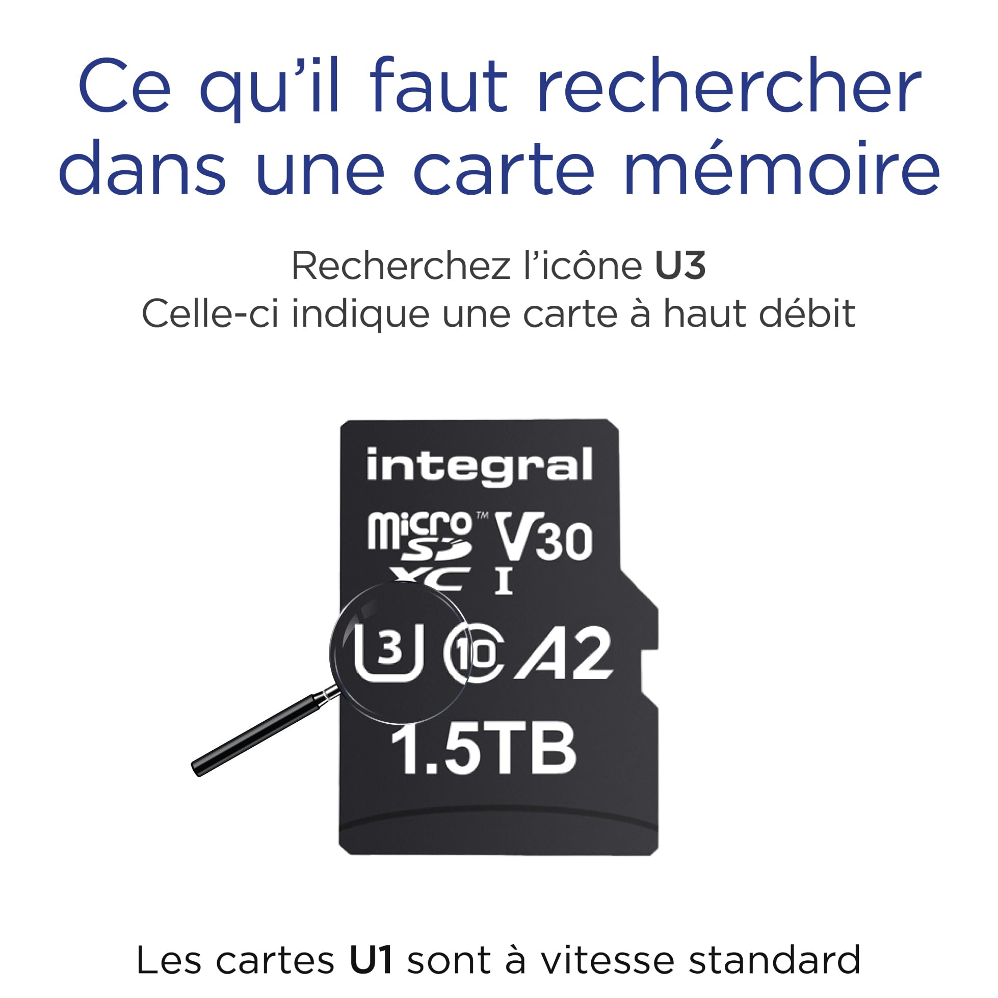 Integral Karta pamięci 1 TB Micro SD 4K Video Premium High Speed SDXC do 100 MB/s prędkość odczytu i prędkość zapisu 50 MB/s V30 C10 U3 UHS-I A1