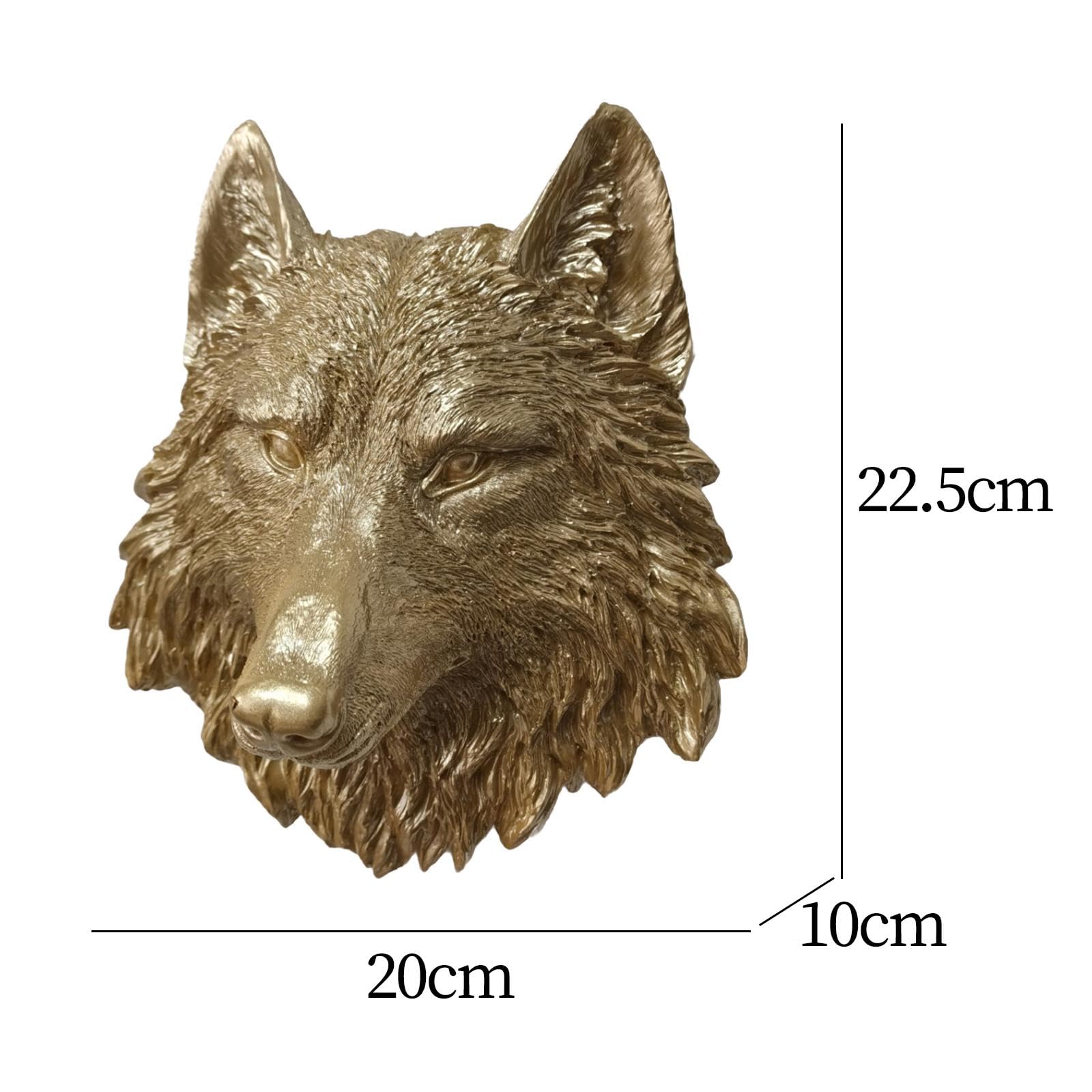 ビクトリア風 アニマルトロフィー：ハンドメイド狼の壁飾り ビクトリア風 アニマルトロフィー：ハンドメイド狼の壁飾り ビクトリア