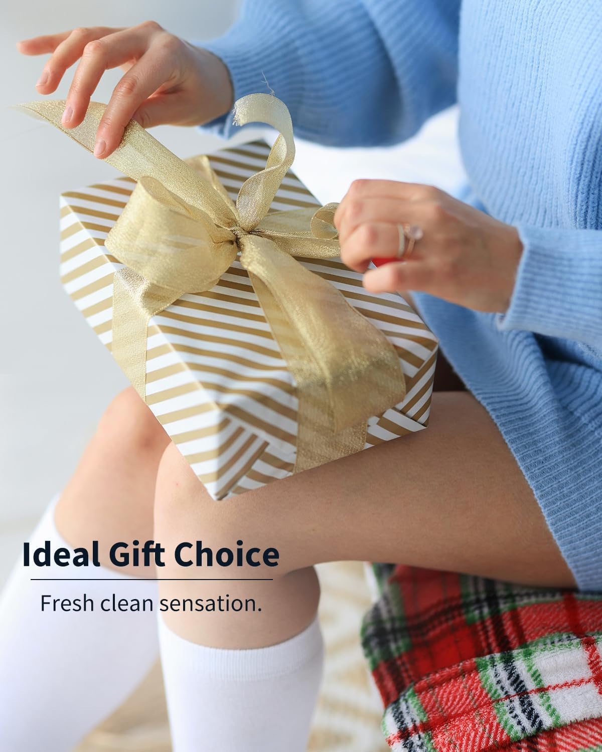 Waterless Essential Oil Diffuser Starter Kit with Clean Scent Fragrance Oils 6 x 30ml, Rechargeable Cordless Aromatherapy Diffuser for Home, Fresh Smelling Air Freshener Gift Set