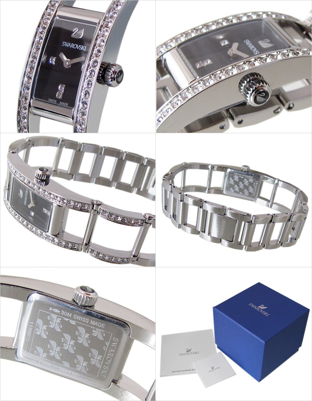 Swarovski - Reloj de Pulsera con Mecanismo de Cuarzo Suizo para Mujer (25 mm), Color Plateado