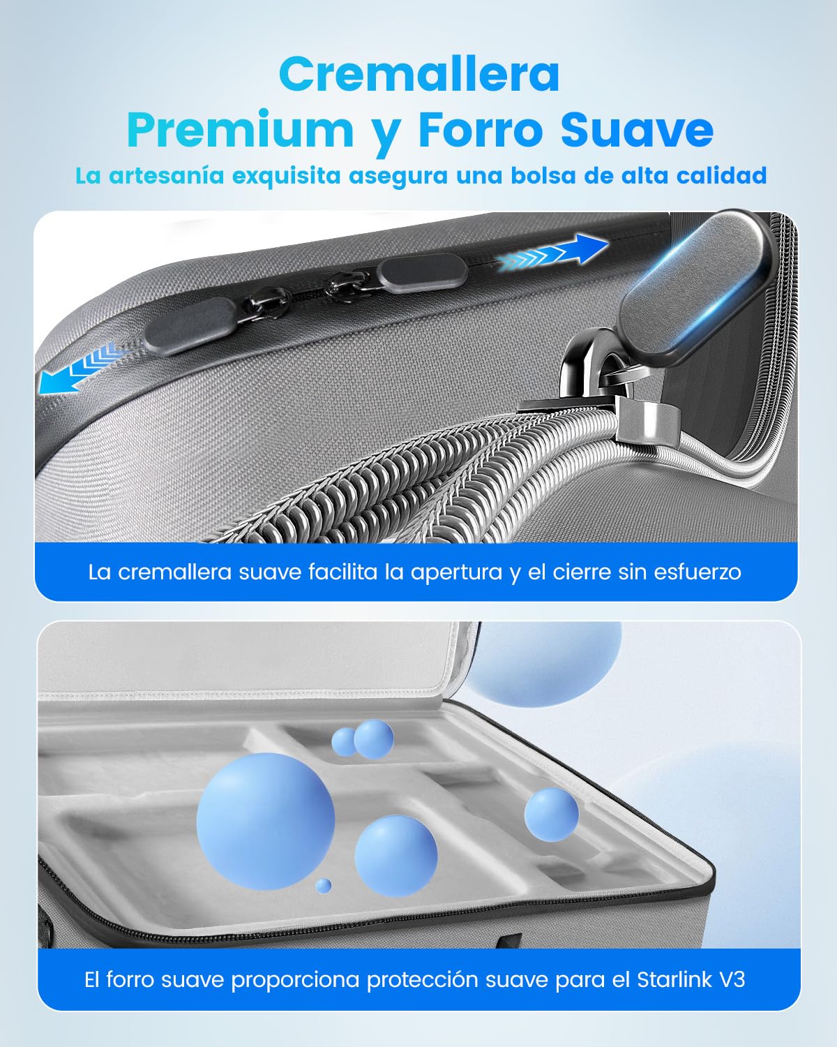 Mwin Funda de Transporte para Starlink Gen 3 - Bolsa Impermeable y Antigolpes para Antena V3. Portátil, Ideal para Autocaravanas y Exterior, Protege tu Kit y Accesorios Starlink Gen 3
