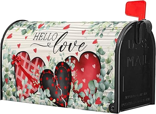 Miniatura 35 de Winter Cardinal Birds - Funda magnética para buzón, tamaño estándar de 25.5 x 21 pulgadas, diseño de pájaros rojos navideños para buzón