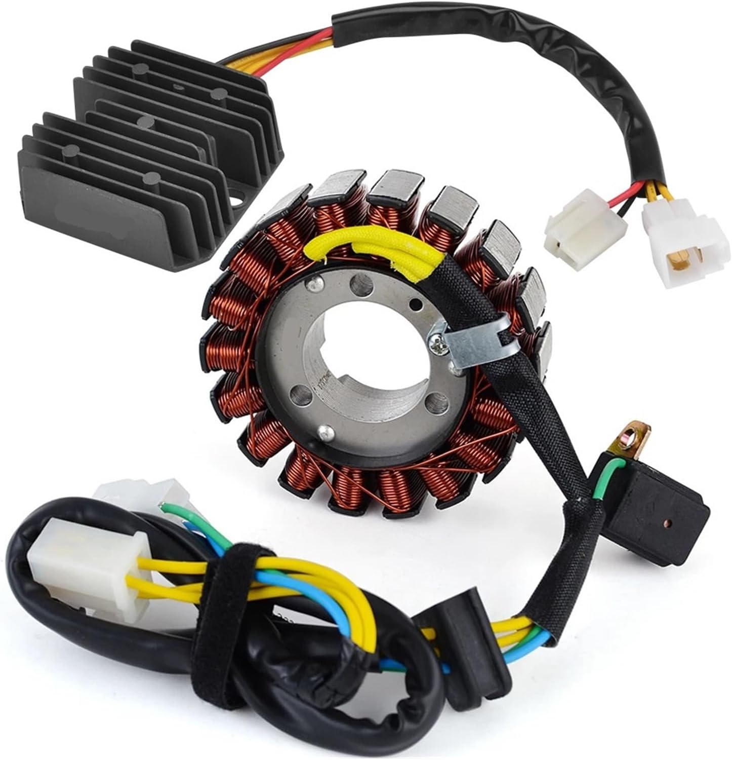 Replacement parts Magneto Stator Coil + Voltage Regulator Rectifier Replacement Parts Compatible For GT250 2010-2011 / GT250R 2010-2017