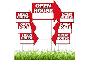 Premium 7 Pcs Open House Signs for Real Estate
