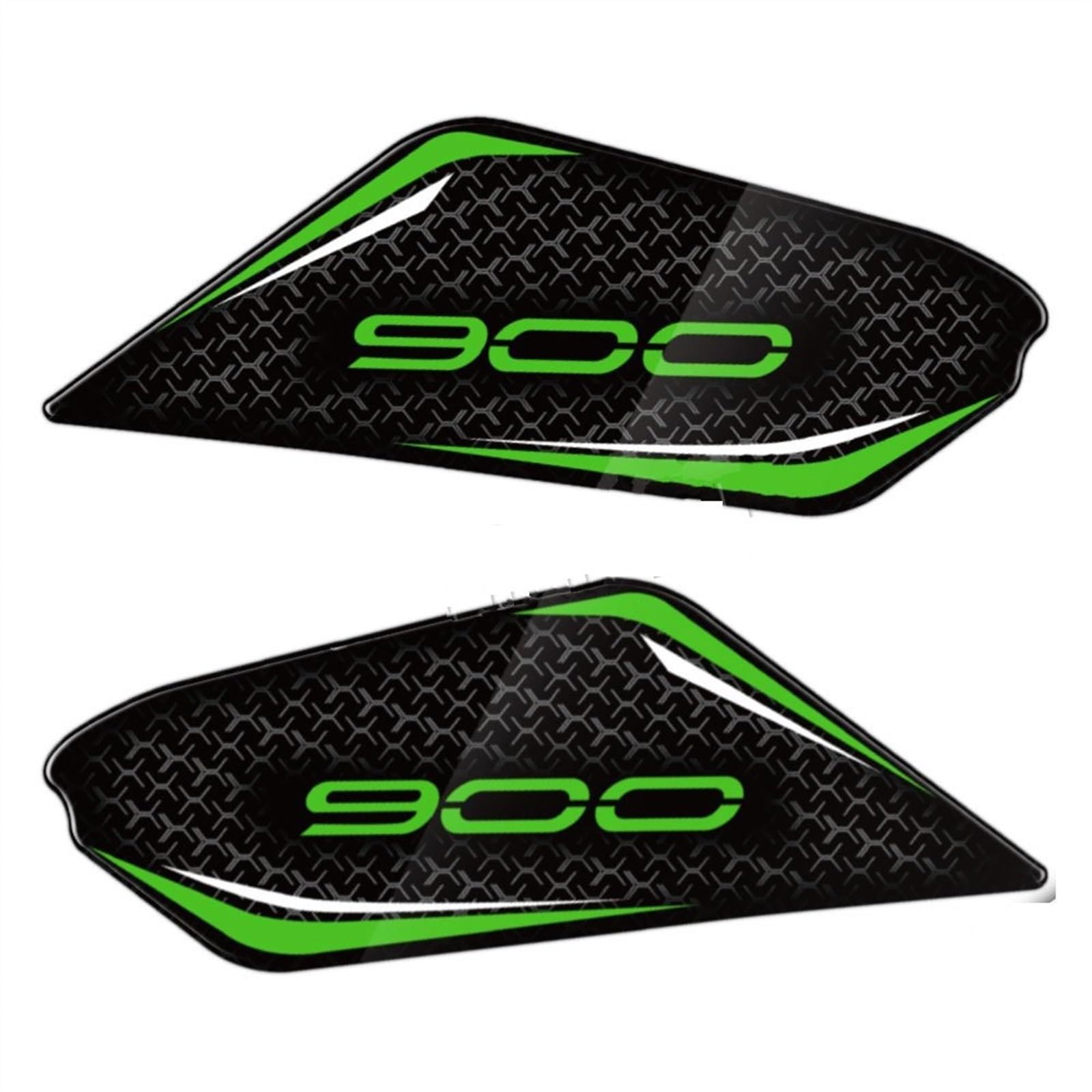 Motorcycle Tank Pad Emblem Sticker Gas Fuel Grip Traction Side Decal for Kawasaki for Z900 2021-2023 Carbon-Look(Color7)