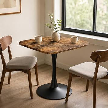Square Dining Table for 2, 24 Inch Top with Space-Savinaracter