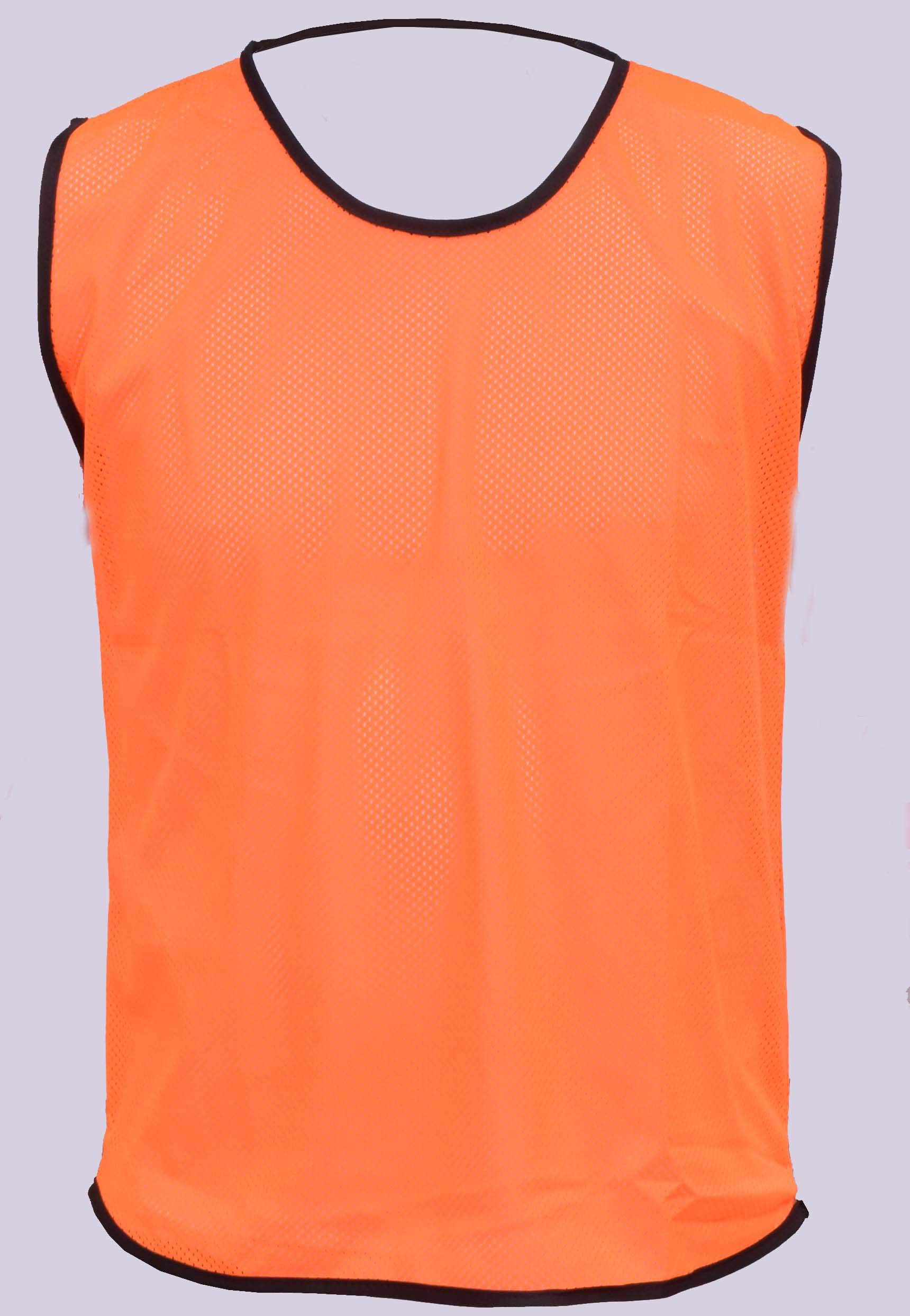 PROSTYLE SPORTS 5 Football Training Bibs Football Netball Rugby Hockey Cricket (Orange, Youth(Mens Small-Medium))