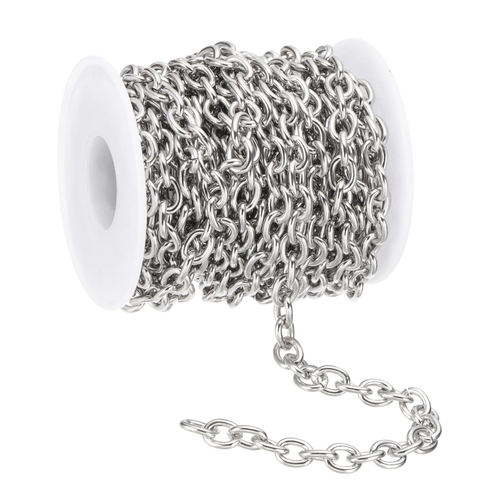 PATIKIL 16.4Ft 304 Stainless Steel Cable Link Chains