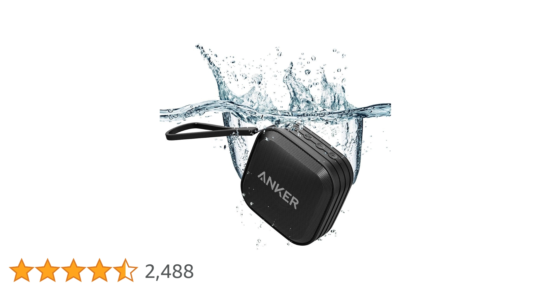 Anker Bluetooth スピーカー 防水 ブラック Anker、5200mAhバッテリー内蔵の防水Bluetoothスピーカー