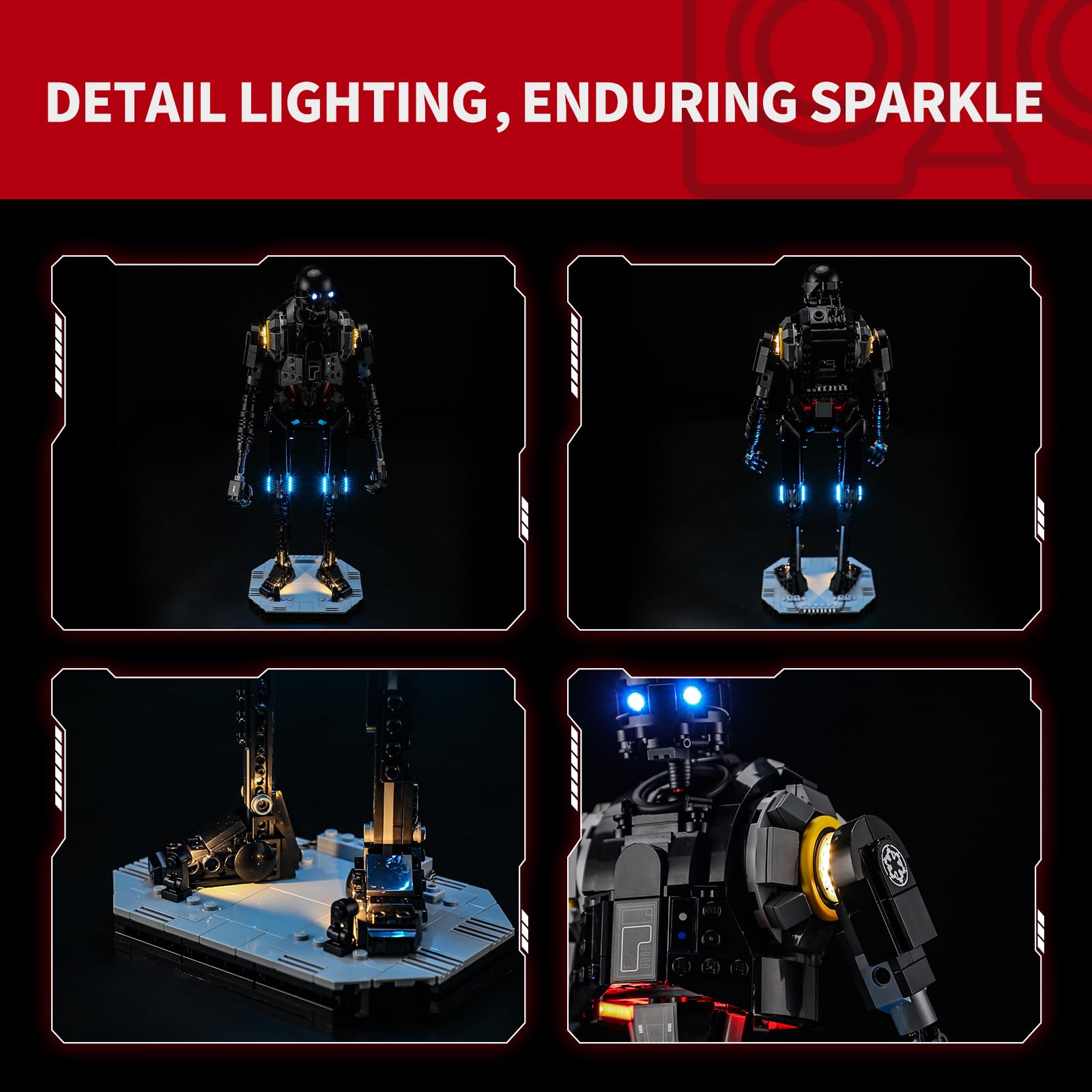 BRIKSMAX 2.0 Light Kit Compatible with Lego Star Wars K-2SO Security Droid 75434 Building Sets- LED Lighting Kits (Accessories Only) - Image 3