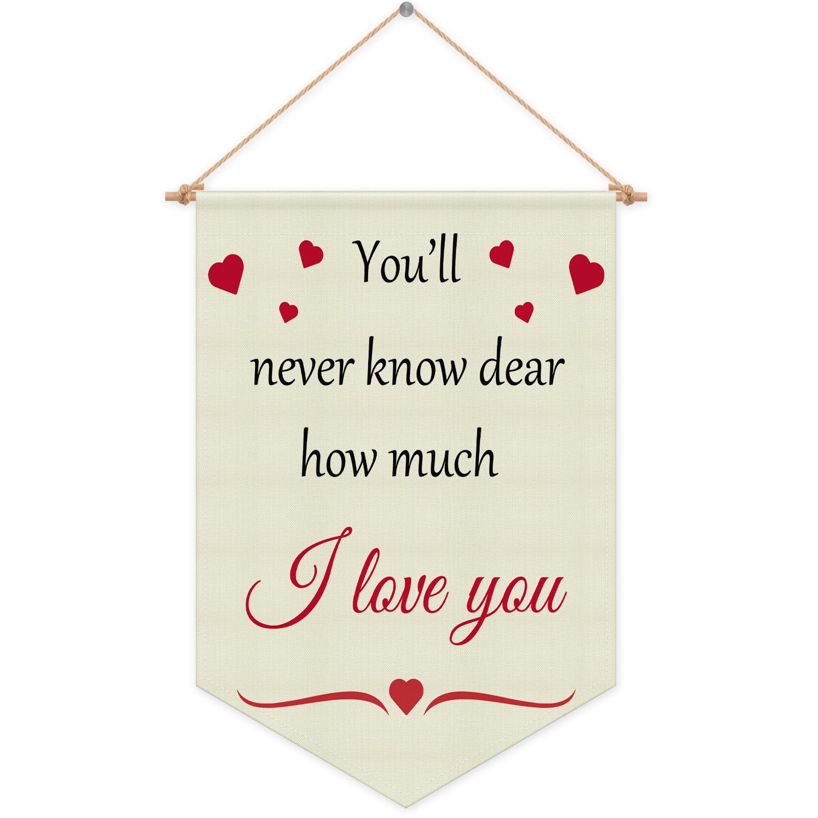 Baby Room Wall Banner Hanging Pennant Flag Banner for Girls Room Nursery Banners Bedroom Classroom Decor Nursery Wall Hanging Banners Playroom Decor Christmas Birthday Gift Linen