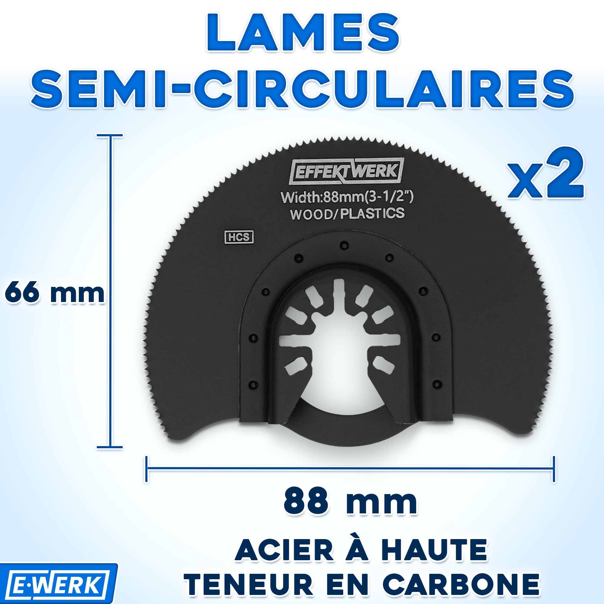 Lot de 27 Lames de Scie pour Multitool - Accessoires Oscillants pour Bois, Plastique, Métal - Lames de Coupe Haute Résistance avec Sac de Rangement