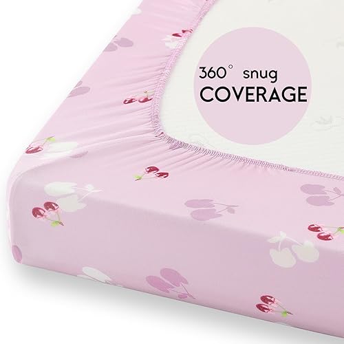 Miniatura 149 de Yoofoss Sábanas para cuna de bebé para niños y niñas, paquete de 2 sábanas bajeras para cuna estándar y colchón de niño pequeño, sábana de Panda