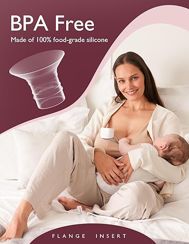 Miniatura 3 de Momcozy Inserto de brida de 0.827 in compatible con bridaescudo de 0.945 in de la mayoría de las bombas, inserto para accesorios de repuesto de