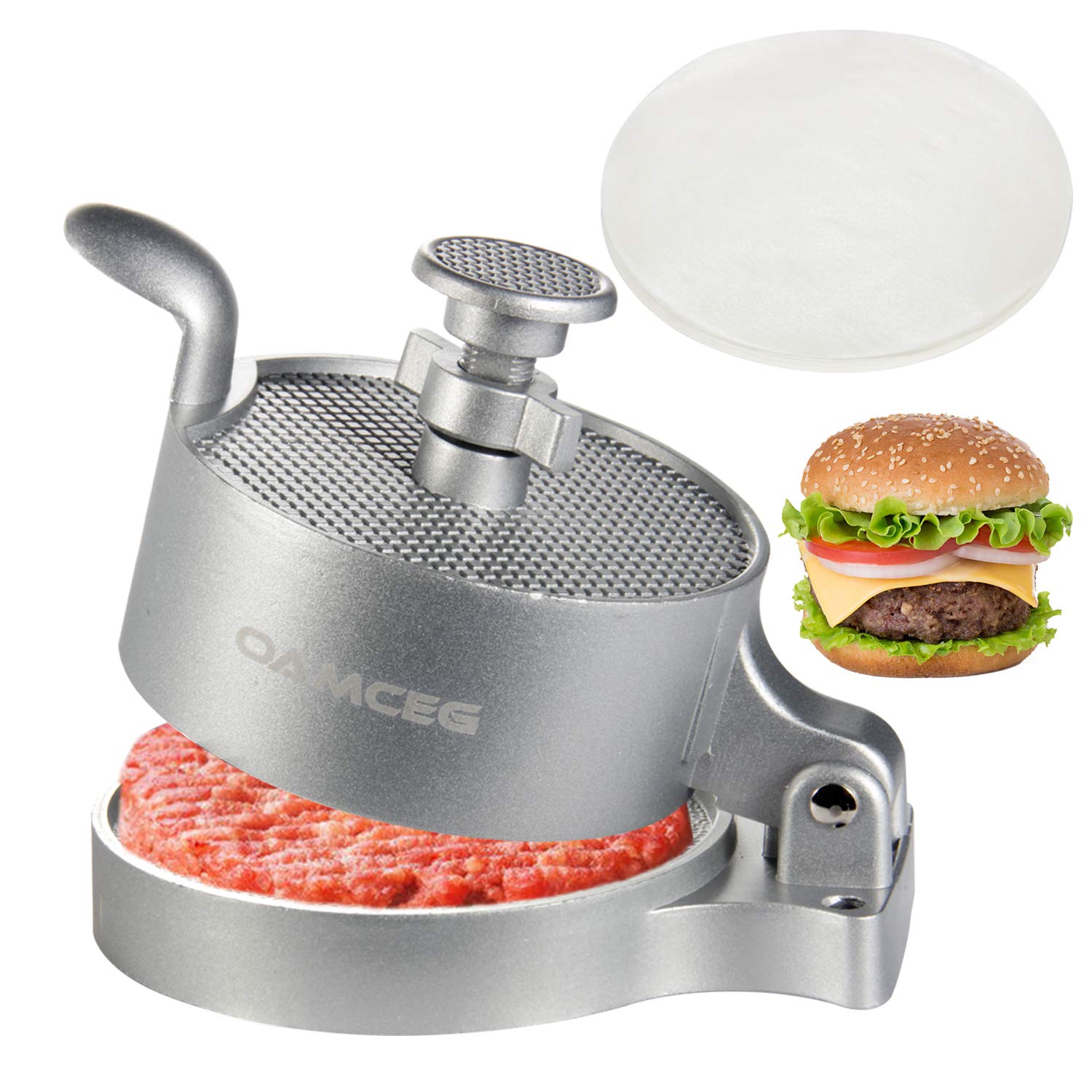 Buy OAMCEG Burger Hamburger Press, Aluminum Alloy Adjustable Hamburger