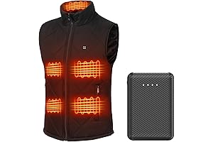 fernida Heated Vest and 12000mAh Battery Pack Electric 5V USB Heating