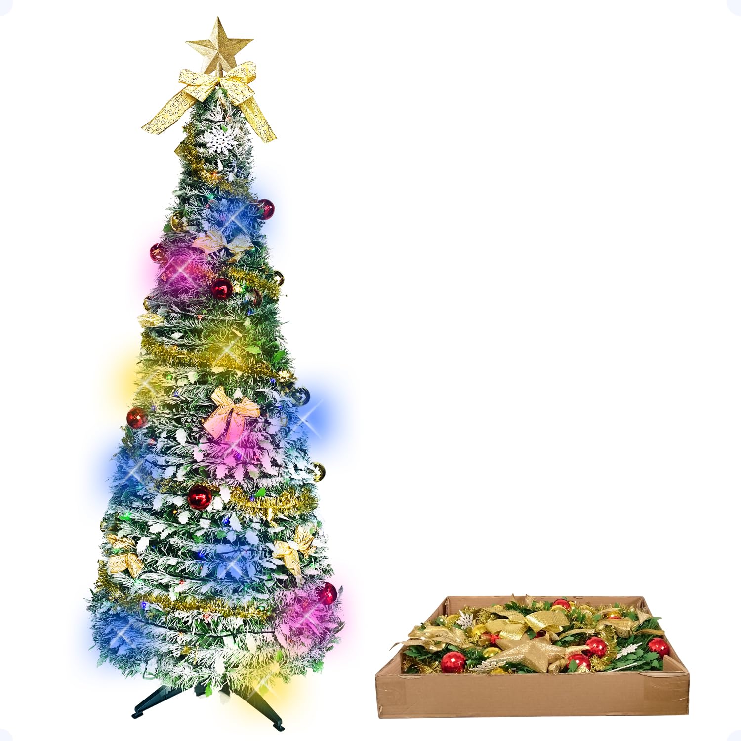 Amazon.co.jp: eモンズ 超速組立 クリスマスツリー 【 ワン・ツー 
