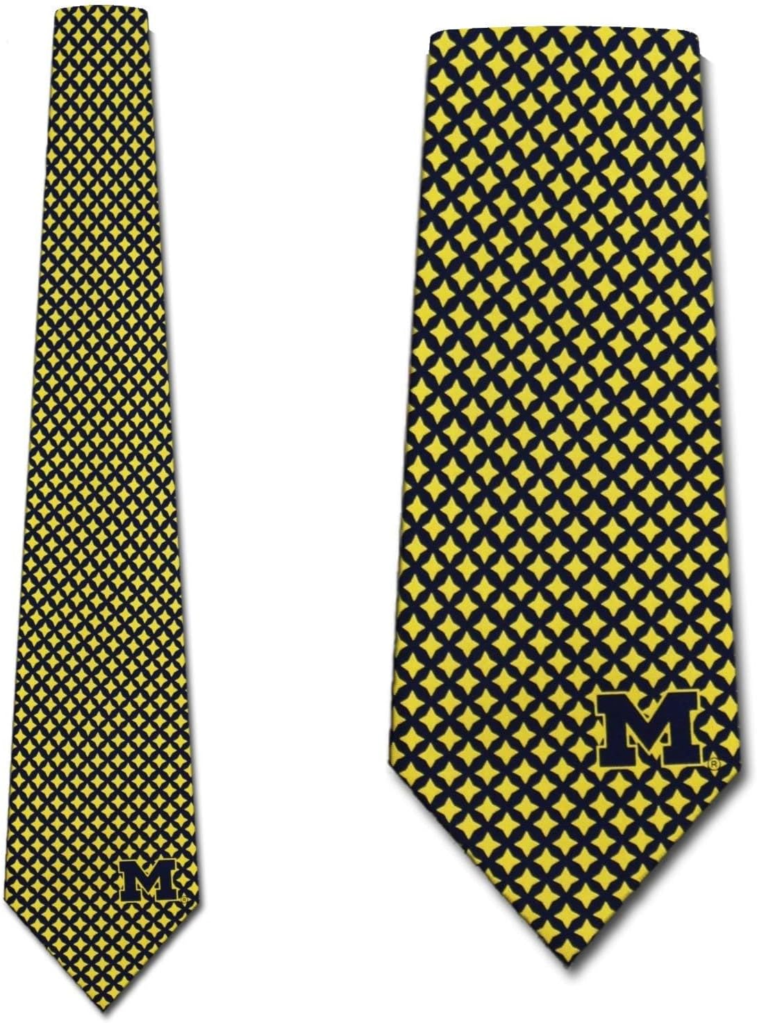 Eagles Wings Michigan Ties Mens College Wolverines Sports Necktie