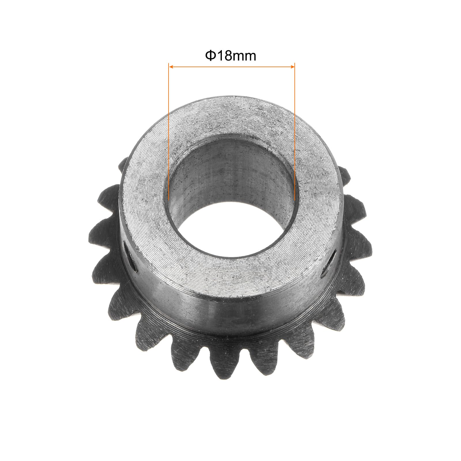 Coppia Ingranaggi Conici A Spirale 90° 1:1 – Mod 1, Foro 8mm, 20 Denti, Mano Sinistra E Destra, In Acciaio 45#