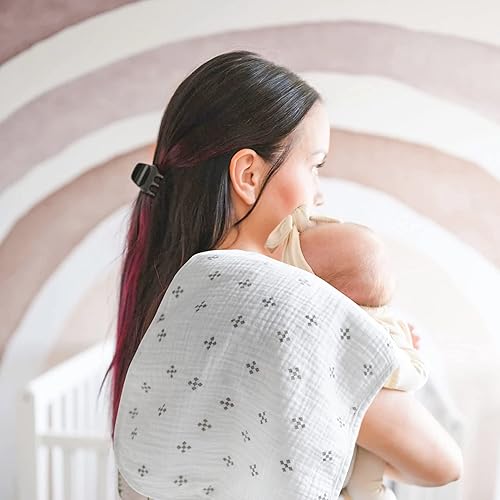 Miniatura 5 de MairMore Paquete de 5 paños de muselina para eructos para bebé, paños de muselina neutra para bebés, niños y niñas, toalla para recién nacidos,