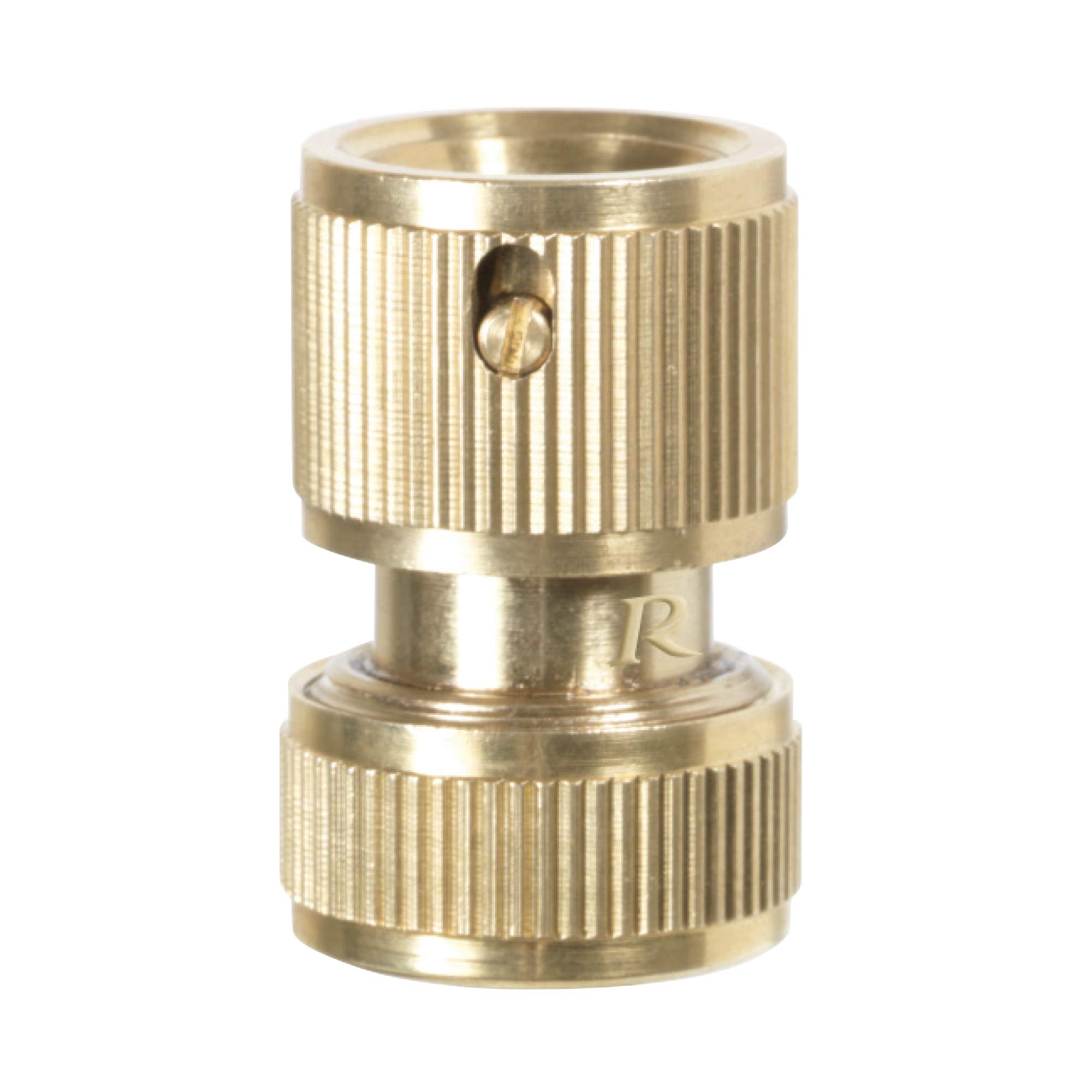 Ribimex PRA/​RLB.4215 Raccord rapide libre, laiton, 15 mm, or, 5/​8"
