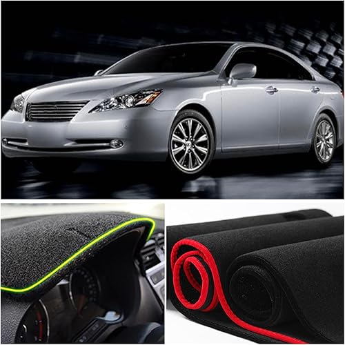Miniatura 4 de Funda para salpicadero interior compatible con Lexus ES240 ES350 Sedan 2007-2012, protector de alfombra (borde negro)