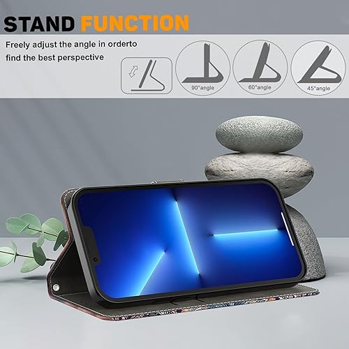 Miniatura 3 de ALILANG Funda tipo cartera para Motorola Moto G Stylus 5G 2023 con tarjetero de crédito, funda magnética protectora de piel sintética para Moto G