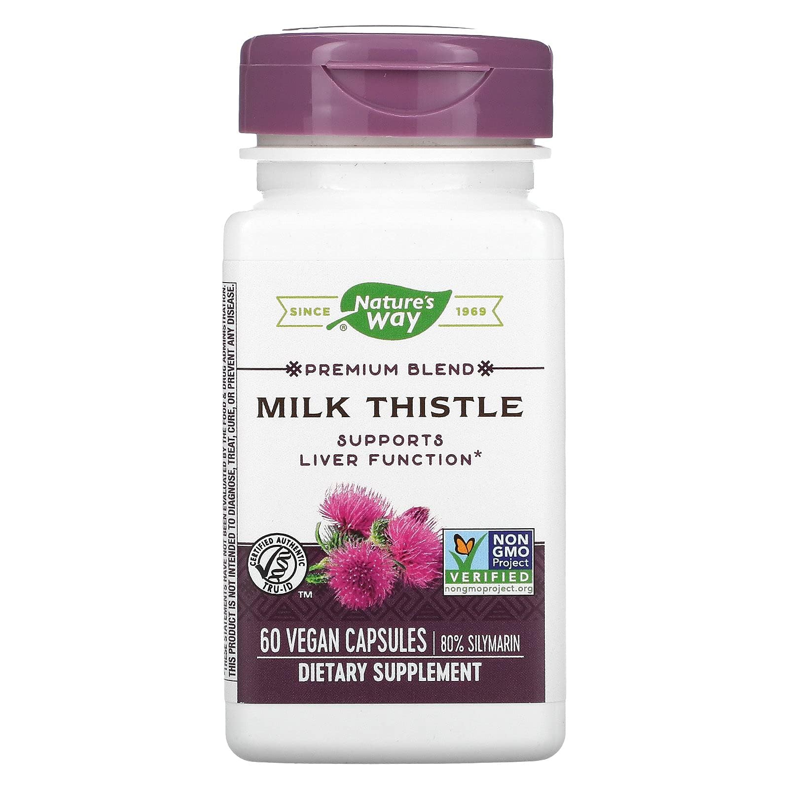 Nature'S Way Milk Thistle Standardized - 60 Capsules
