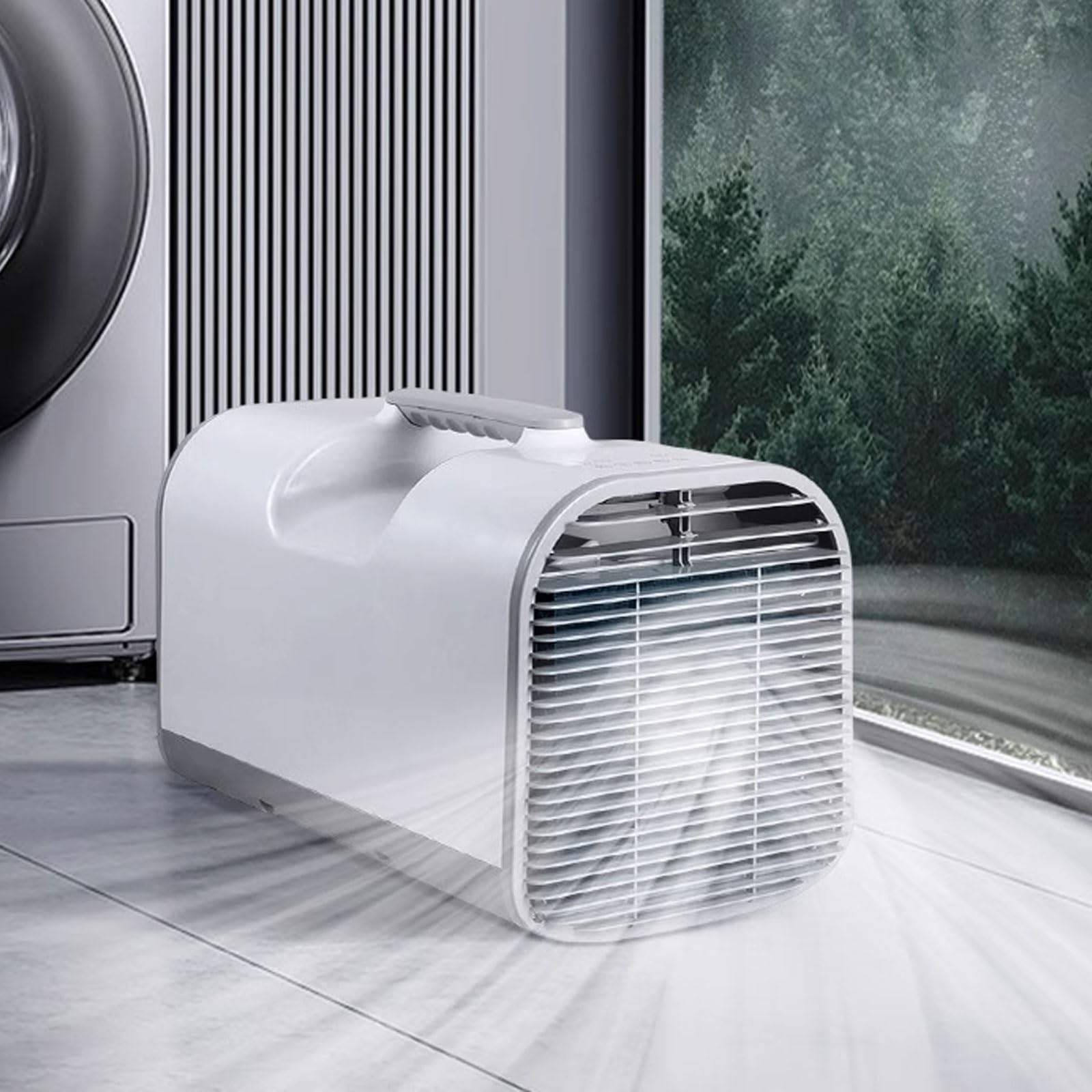MESCXTY Portable Air Conditioner 4095 BTU, 3 Wind Speeds with Timer, Handle for Easy Mobility, Ideal Camping, Bedroom, Office, and Apartments