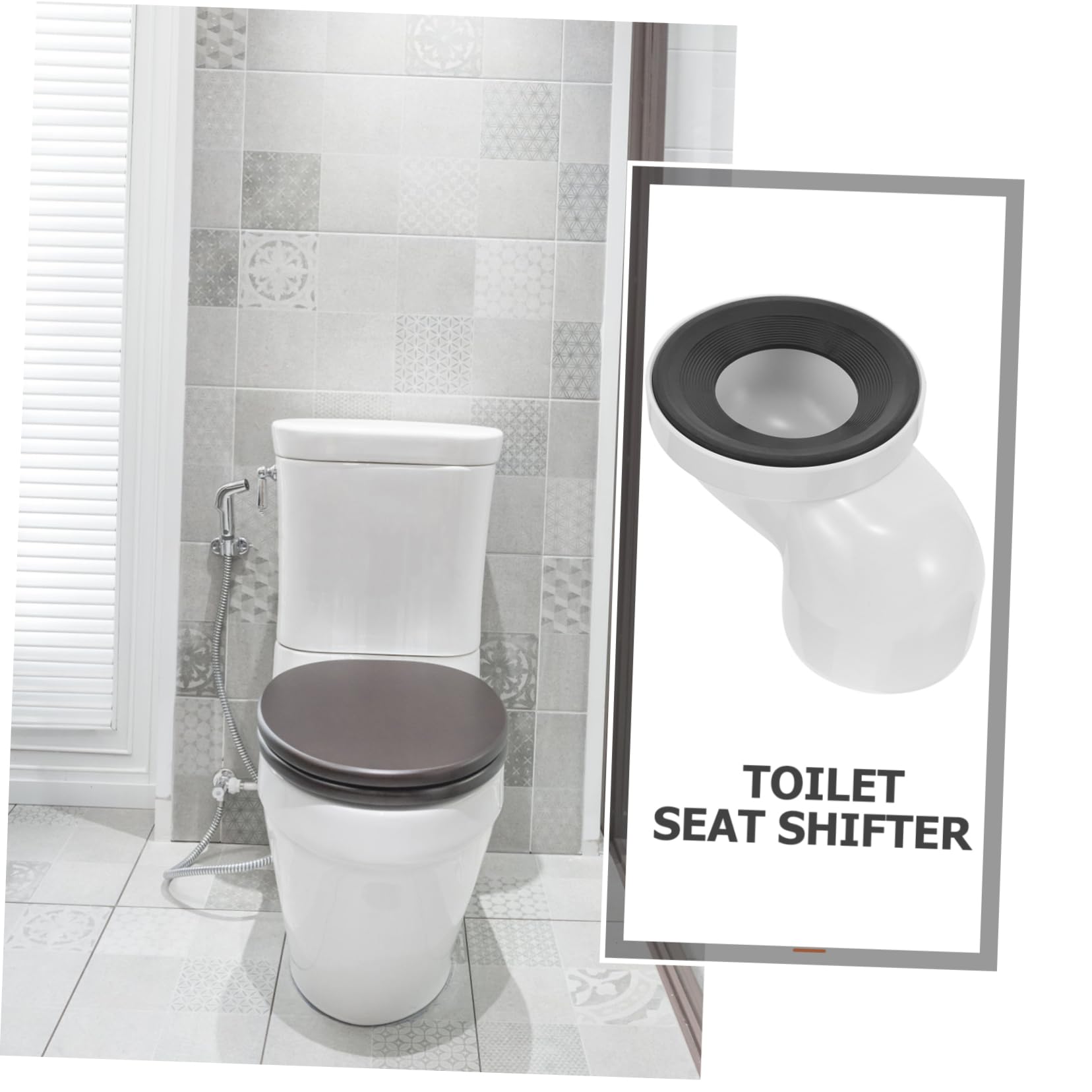 Spostamento del WC, Cambio WC, 3 Pezzi Cambio WC Comò Tubo di Drenaggio Cambio Scarico Acqua Cambio WC Parte WC Parte ABS Tubo di Collegamento Vasca (Material : 20.00X13.80X11.50CM) (Color : 20.00X13