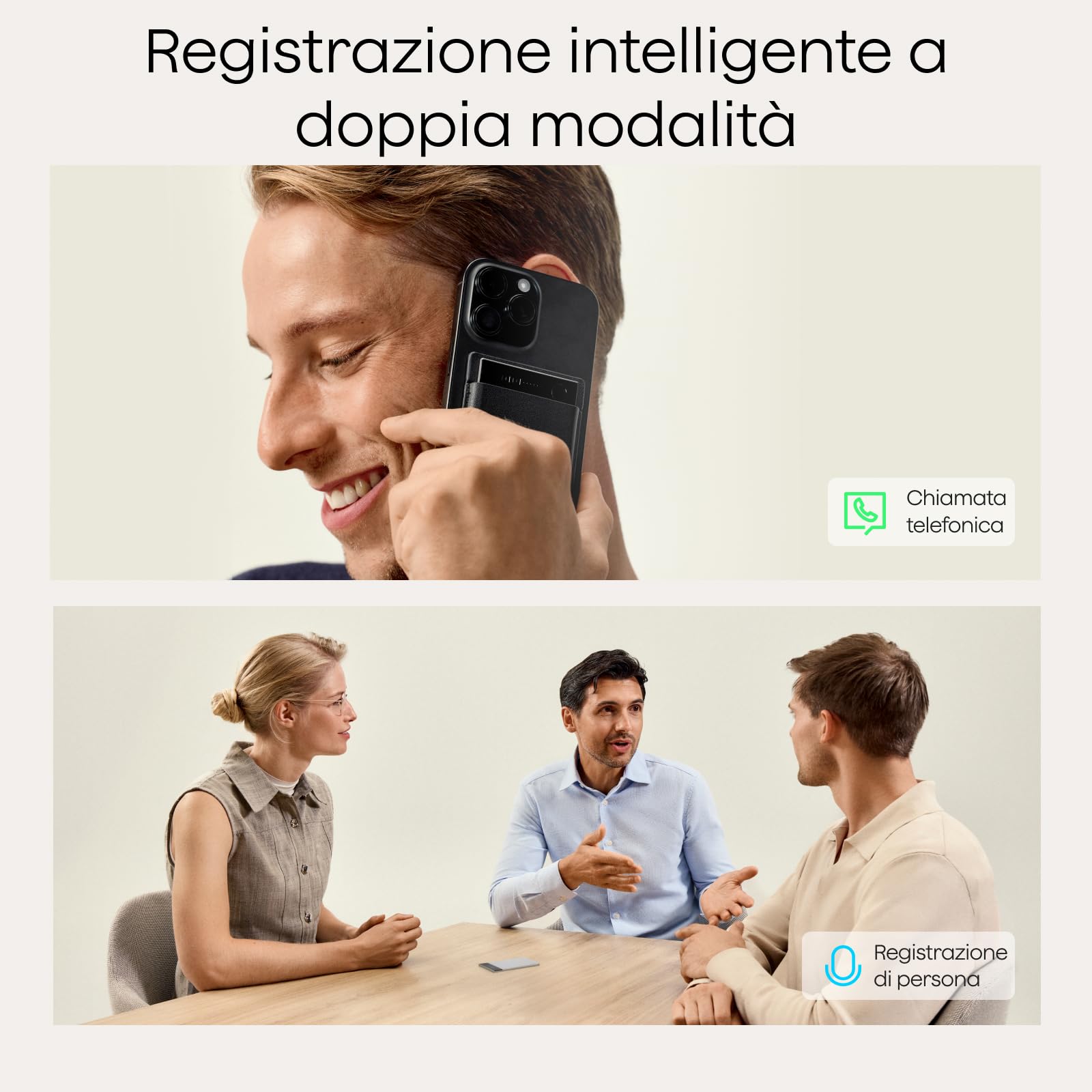 Pack Plaud Note Pro e NotePin con 4 accessori, Registratore vocale IA, Controllo Tramite App, Dispositivo per Appunti IA, Trascrizione e riepilogo IA, Supporto per 112 Lingue, Memoria 64 GB, Registrat