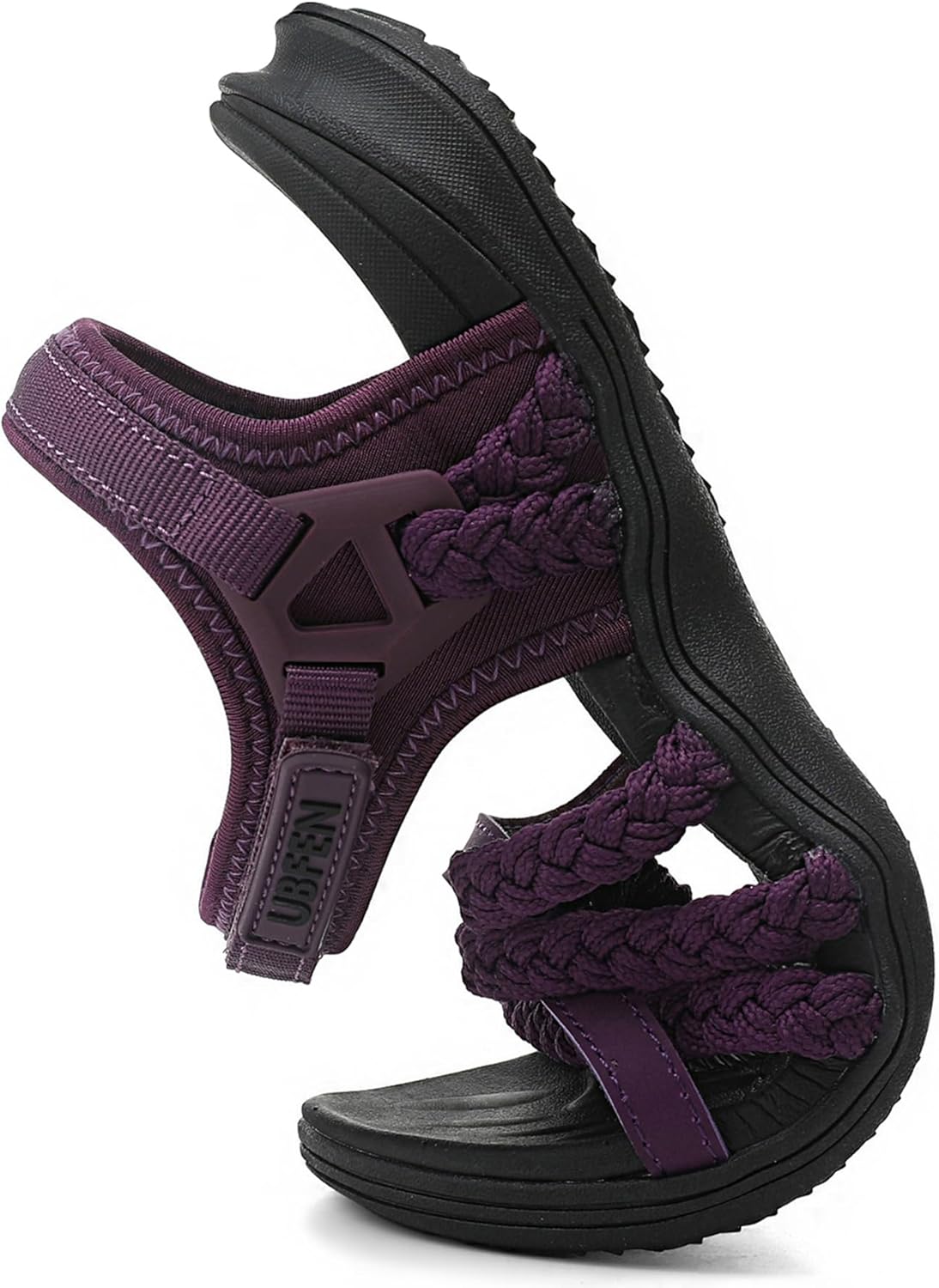 UBFEN Womens Hiking Sandals Walking Outdoor Sports Comfortable Water Sandals with Arch Support Comfortable for Beach Camping Travel Golf - Image 3