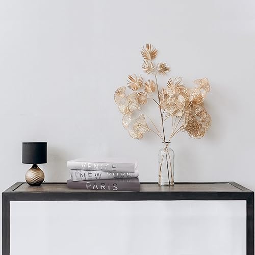 Miniatura 5 de Juego de 3 libros decorativos para decoración del hogar, libros de decoración de estampado de lámina plateada, libros de diseño de moda para mesas