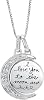 Womens 925 Sterling Silver I Love You To The Moon And Back Circular Pendant Necklace, 115 ctw Carat Total Weight Diamond Filled Moon Shaped Pendant, 18 Inch Box Chain Necklace With Lobster