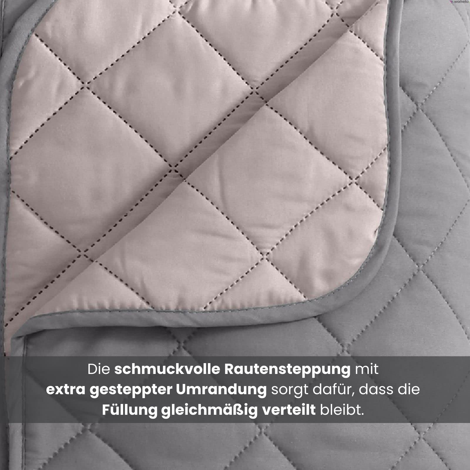 Zomerdekbed van microvezel in omkeerbaar design, 135 x 200 cm, OekoTex, paars en roze, wasbaar op