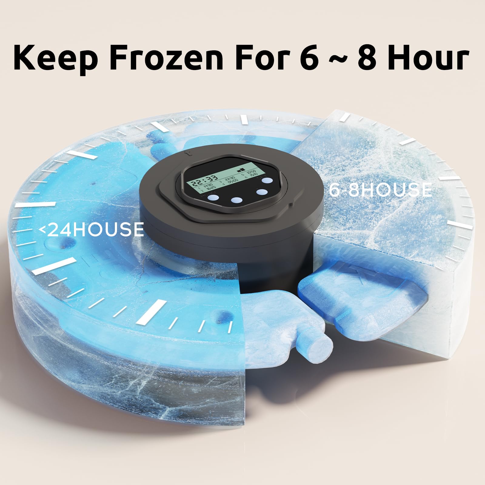 Wet & Dry Automatic Cat Feeder Wet Food Refrigerated，Timed Cat Wet Food Dispenser Automatic Dog Feeder Pet Auto Dry frienhund Electric，comedero automático para Gatos - image 4