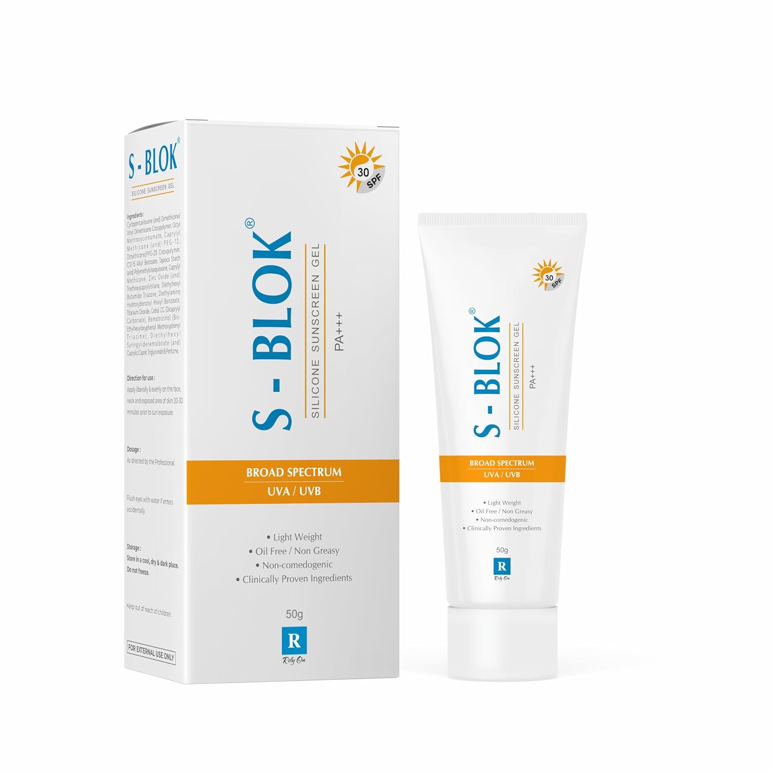 S-BLOK SUNSCREEN For All Skin Types 30 SPF, 1 Count