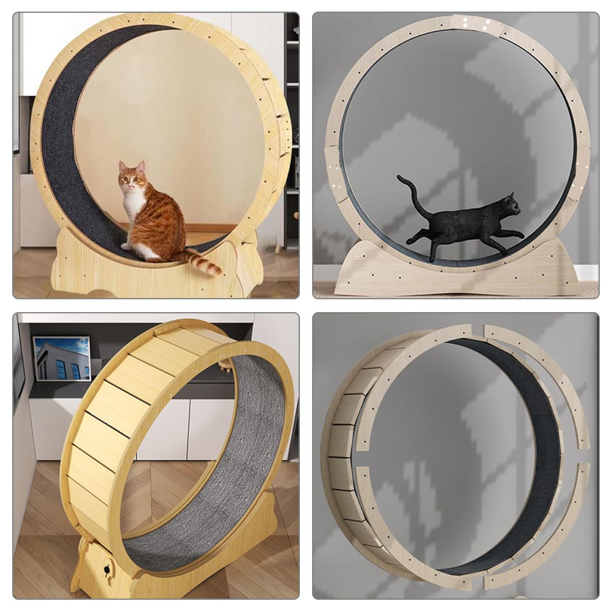INOOMP Katzenlaufmatte aus Plüsch mit Verdicktem Design und Kratzfest für Katzenlauf Kissen Geeignet für Barhocker und Tisch als Langlebiges Katzenzubehör