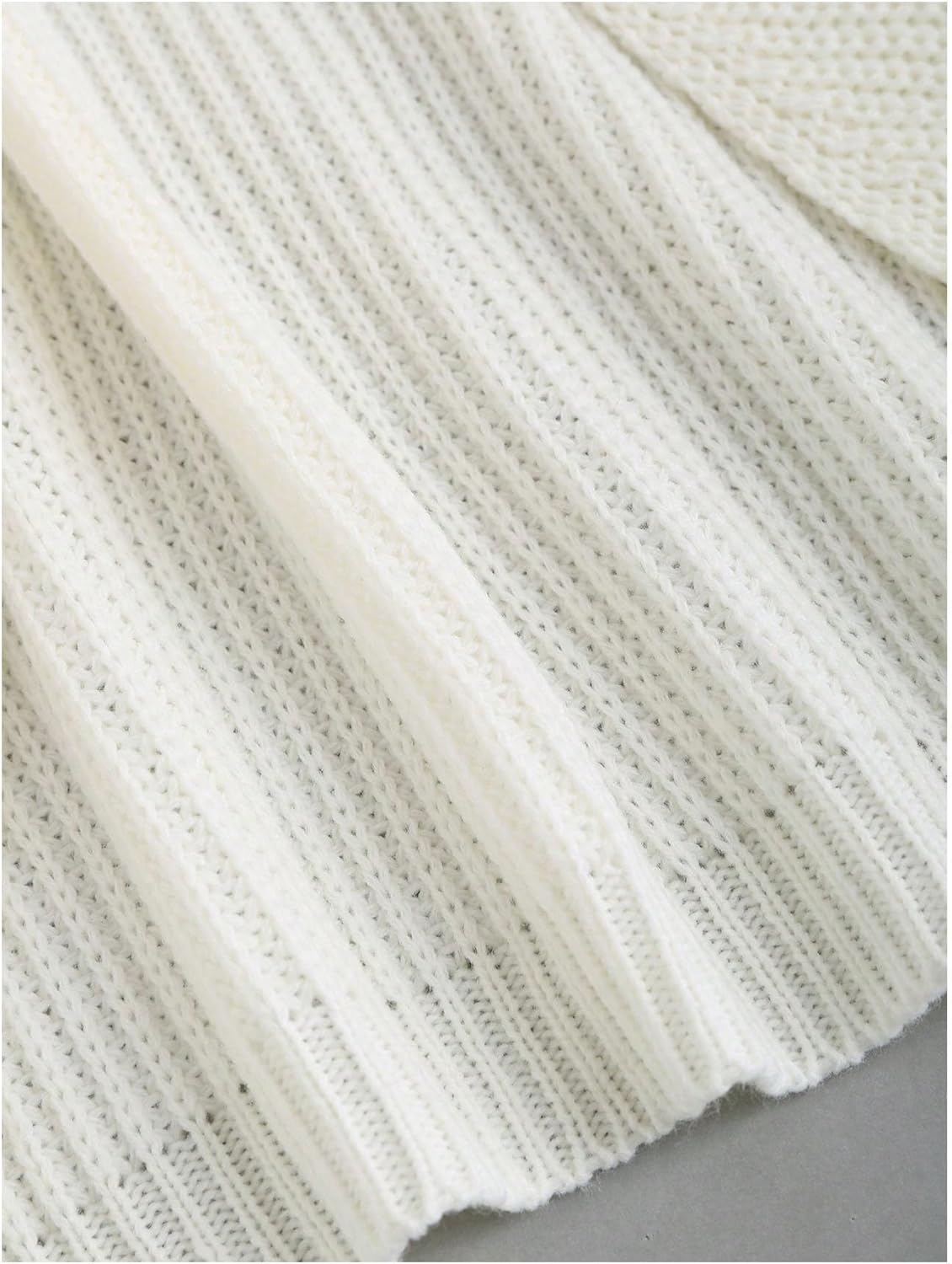 Verdusa Women's Bow Sweater Cute Cropped Cardigan Long Sleeve Knitted Shrug - Image 5