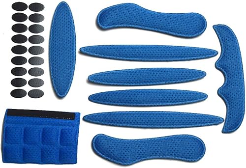Miniatura 7 de MTGHYARE Kit de acolchado para casco de bicicleta, almohadillas de espuma de repuesto universales para bicicleta, juego de almohadillas para casco