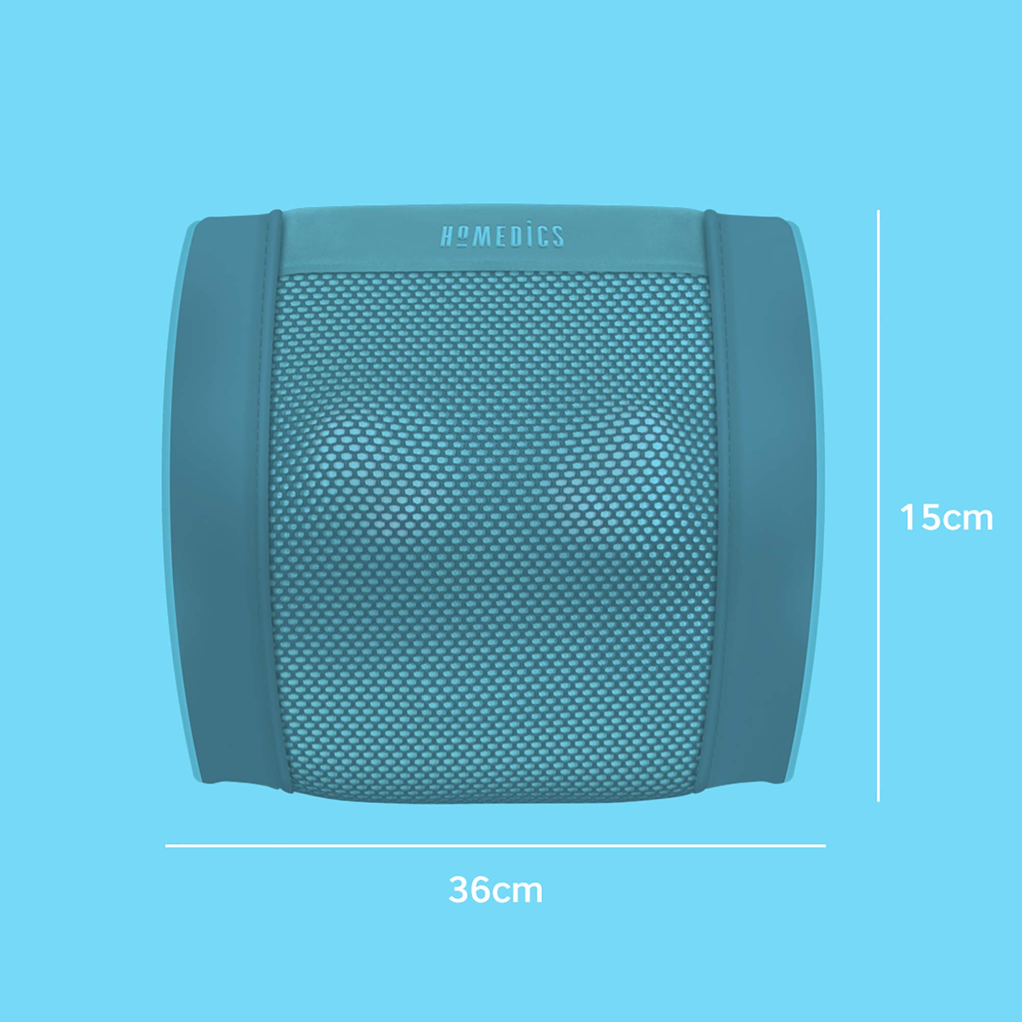 Oreiller de Massage Gel Shiatsu HoMedics – Masseur Shiatsu, Noyaux de Gel Massage « Toucher Réel », Utilisation Multiple Jambes, Muscles Lombaires Épaules, Option Chaleur Confort – Noir