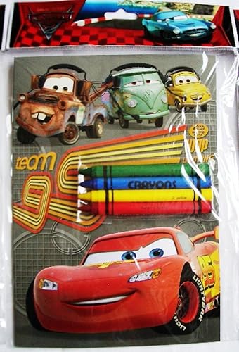 Miniatura 6 de Coloring Book Juego de 12 juegos de autos y crayones de Disney Pixar para niños, bolsas de relleno