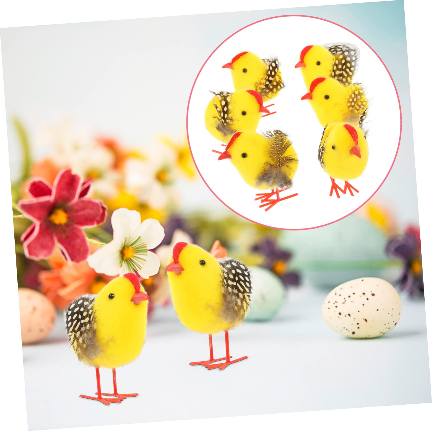 STOBAZA 24pezzi Decorazione Pasquale Figurine Plush Adorabili Per Scrivania e Decorazioni Per La Casa Per e
