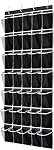 SAVERHO Over The Door Shoe Organizer, Hanging Shoe Organizer with 24 Mesh Large Pockets Door Shoe Rack Organizer for Men Women Kids Hanging Shoe Storage Bag.(White)