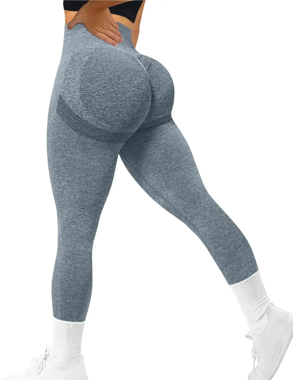 Legging yoga anti transparation taille haute effet pêche femme S
