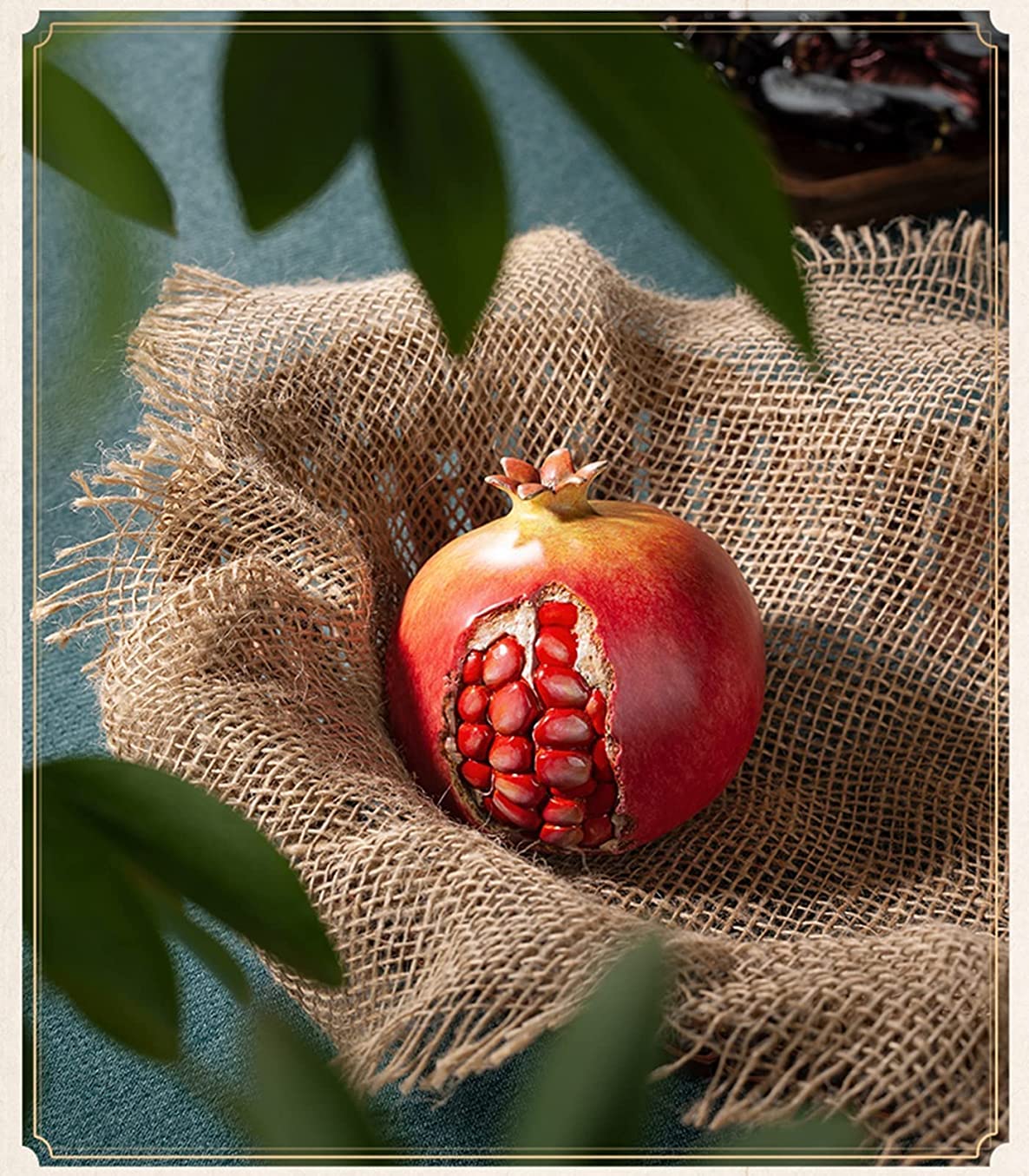 Granatapfel Figur Skulptur Kupfer Statuen Schreibtisch Ornamente Home Office Auto Dekoration Handwerk Geschenk