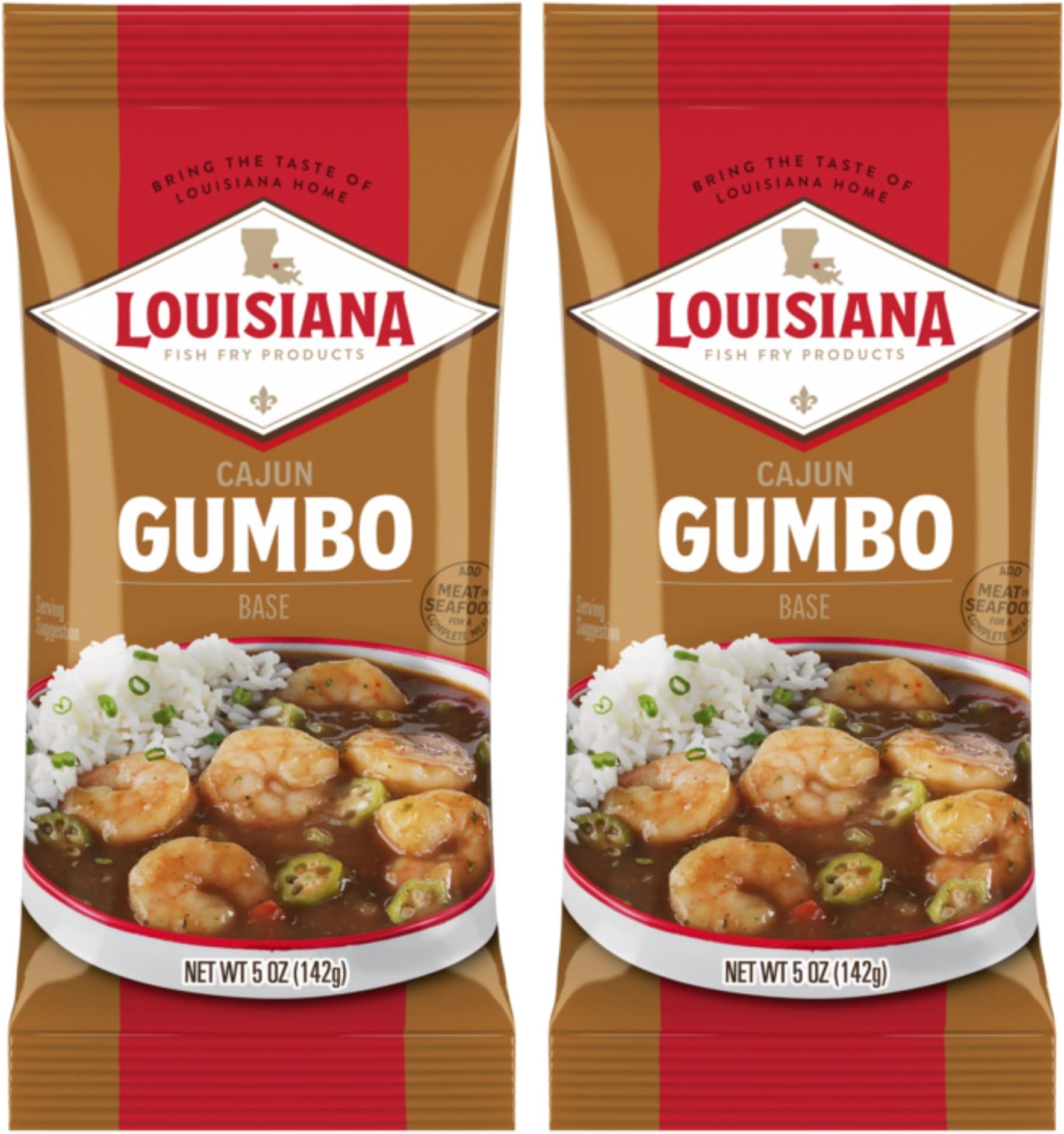 - Louisiana Fish Fry Gumbo Base 5 oz. (Pack of 2) - Authentic Cajun Flavor in a Delicious Gumbo Base - Just Add Your Choice of Meat and or Seafood